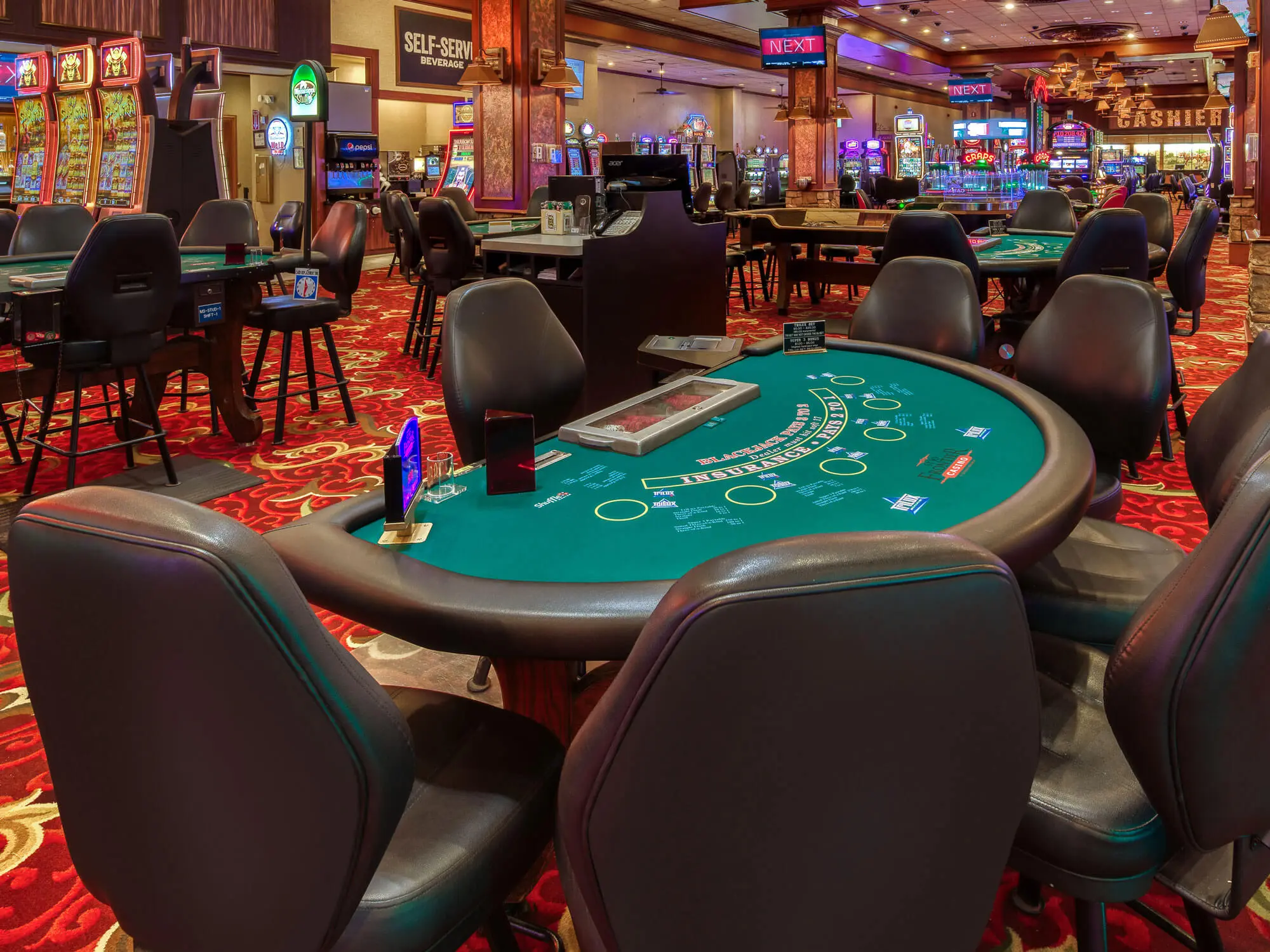 Casino Poker tables view 1