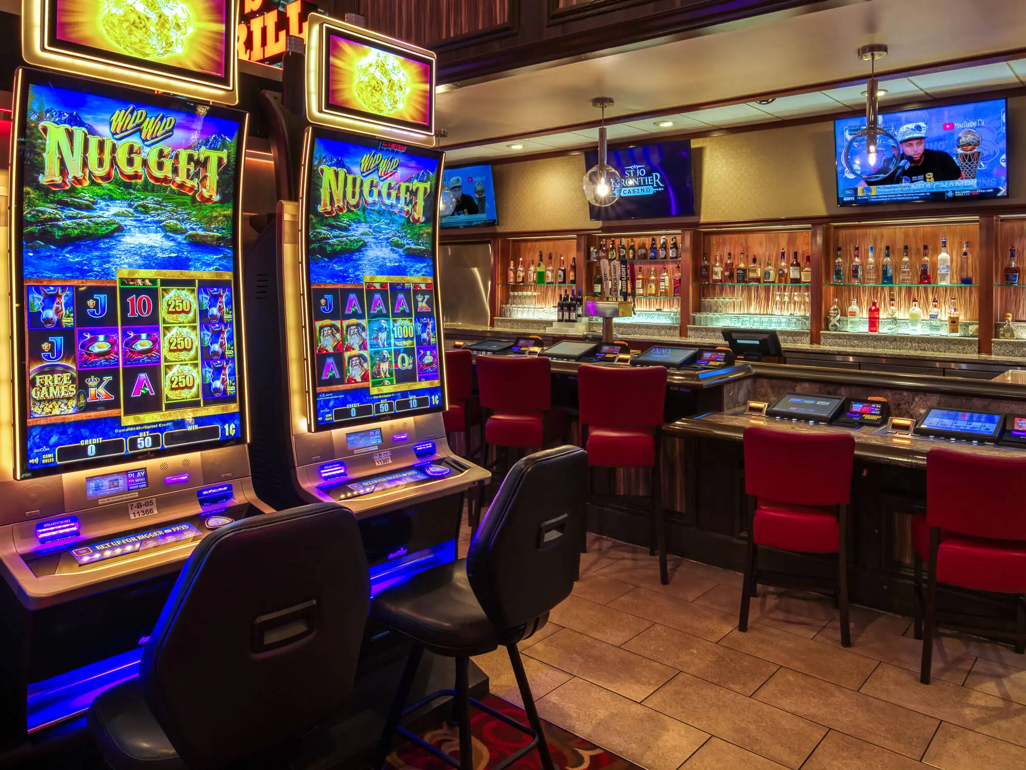 Casino Slot bar counter view