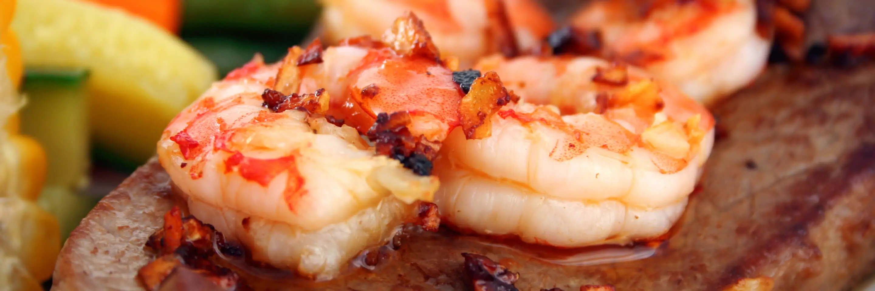 Full house restaurant prawn's dish Banner - for Desktop