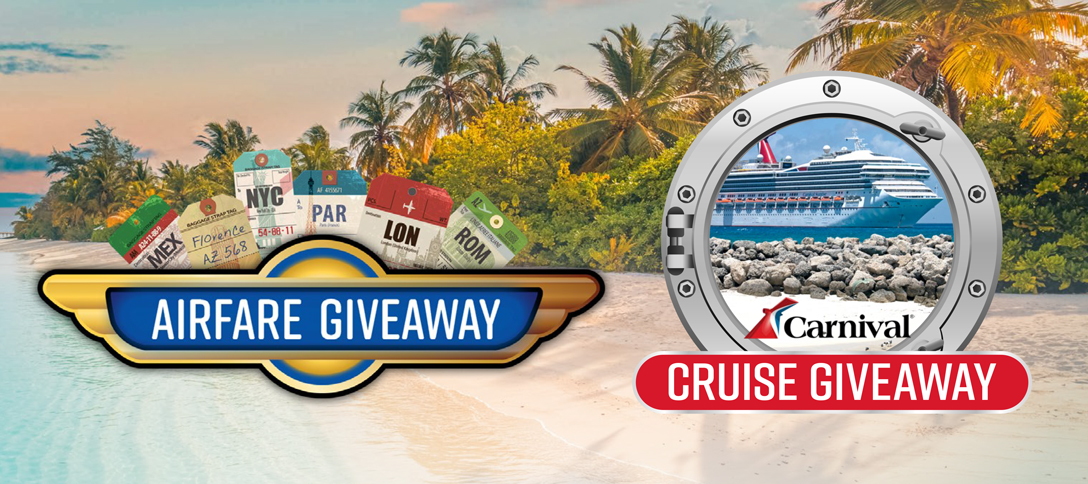 Airfare & Cruise Giveaway