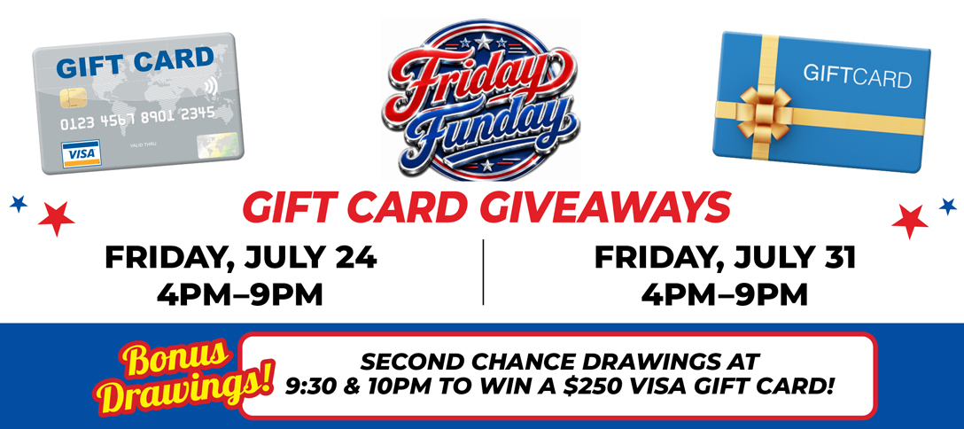 Friday Funday Gift Card Giveaways
