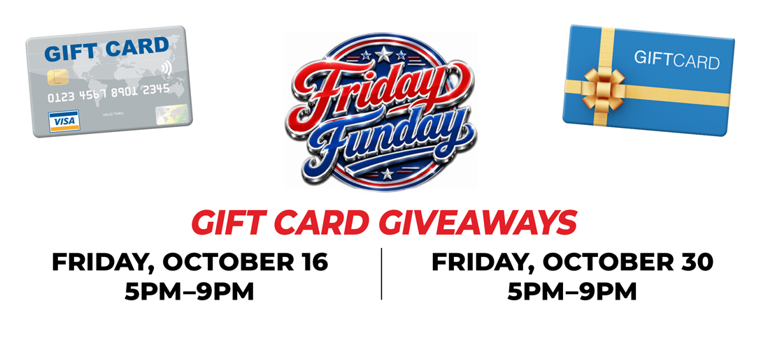 Friday Funday Gift Card Giveaways
